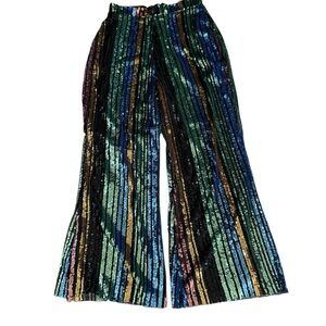 Show Me Your MuMu Multicolor Sequin Flare Pants